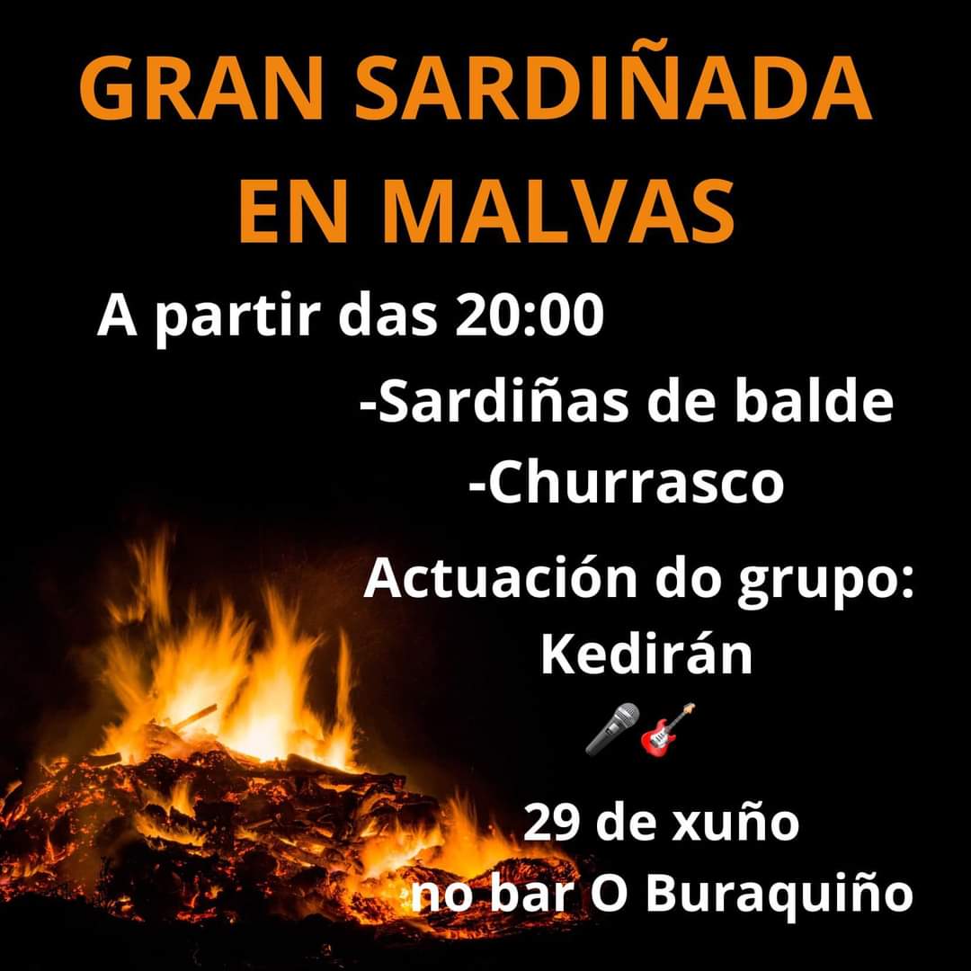 Sardinada en Malvas